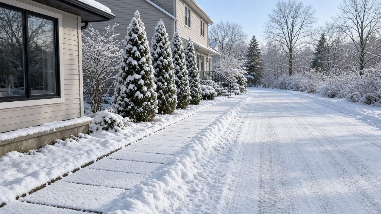 Snow removal in Detroit, Michigan