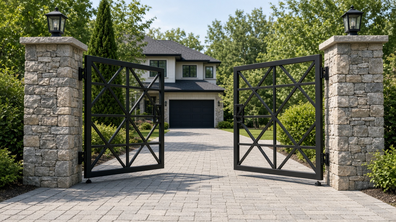 Swing automatic gate in Berwyn, Illinois